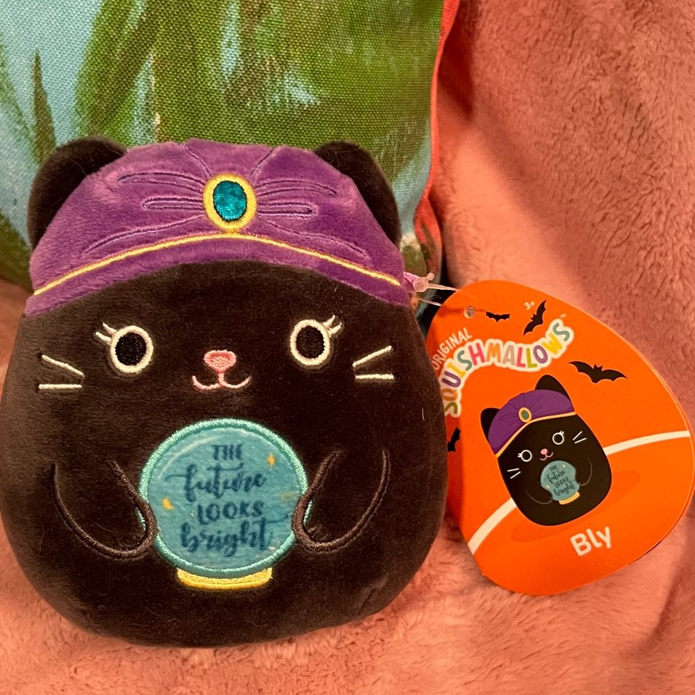 NWT Halloween Cat Squishmallow "Bly"